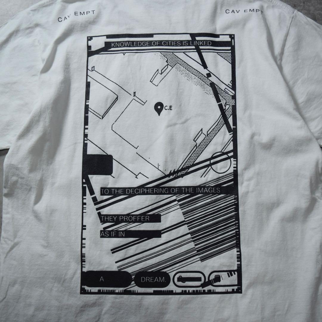 CAVEMPT C.E ポトラッチ プリントTシャツ グラフィック ホワイト