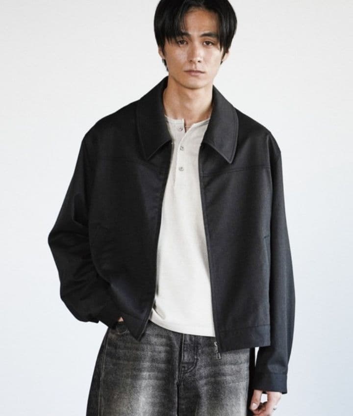 み*ん様 TECH WOOL GABARDINE ZIP BLOUSON　S ブ