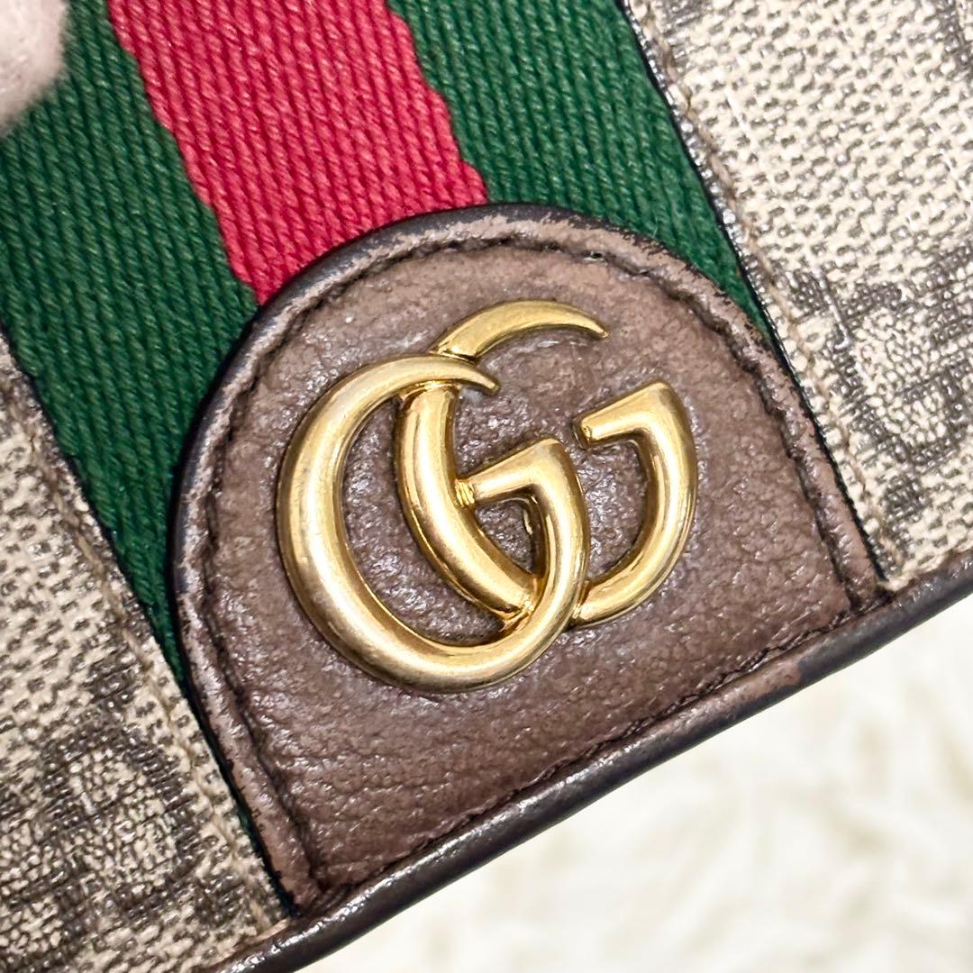 完売品✨GUCCI ディズニー　二つ折り財布　3匹の子豚　シェリーライン　GG柄