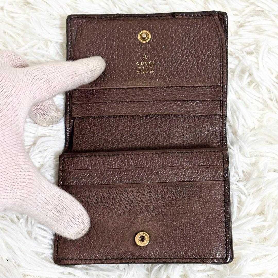 完売品✨GUCCI ディズニー　二つ折り財布　3匹の子豚　シェリーライン　GG柄