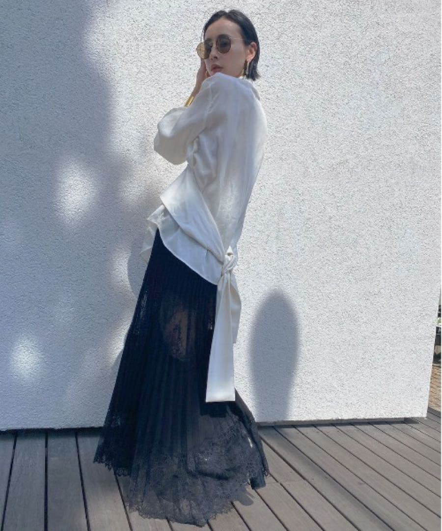 【美品】 AMERI UNDRESSED LACE SANDWICH SKIRT