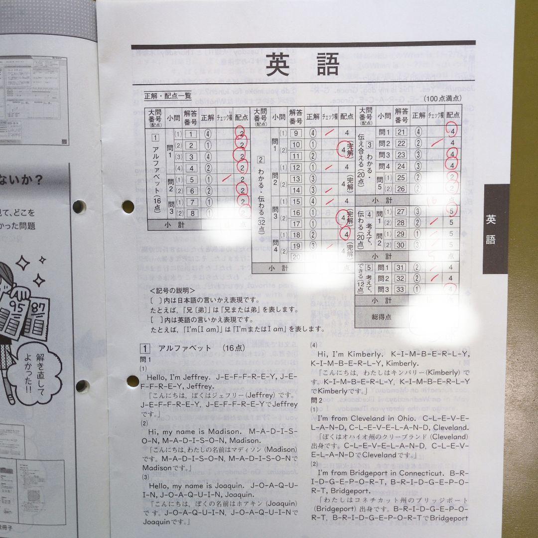 2022年　学力推移調査　中1 第1回 4月ベネッセ