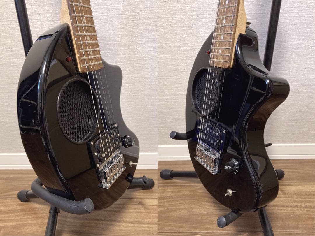 新品同様 FERNANDES ZO-3 黒 イヤホンジャック付き 弦新品