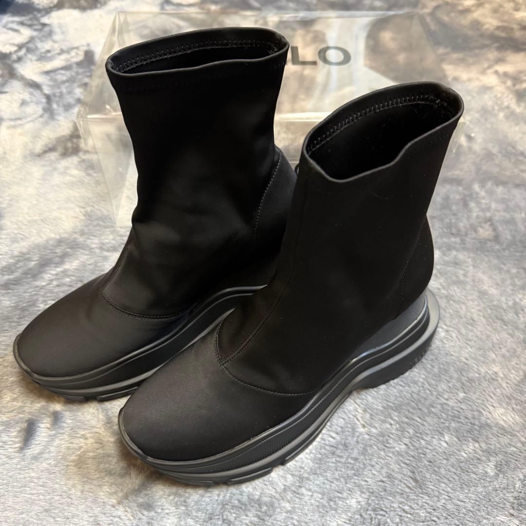 YELLO TOKYO BLACK ダブルスニーカーショートブーツ XLサイズ