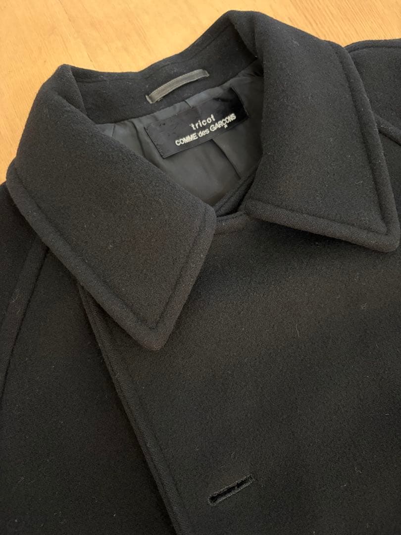 K*u様 COMME des GARÇONS ブラック メルトンコート