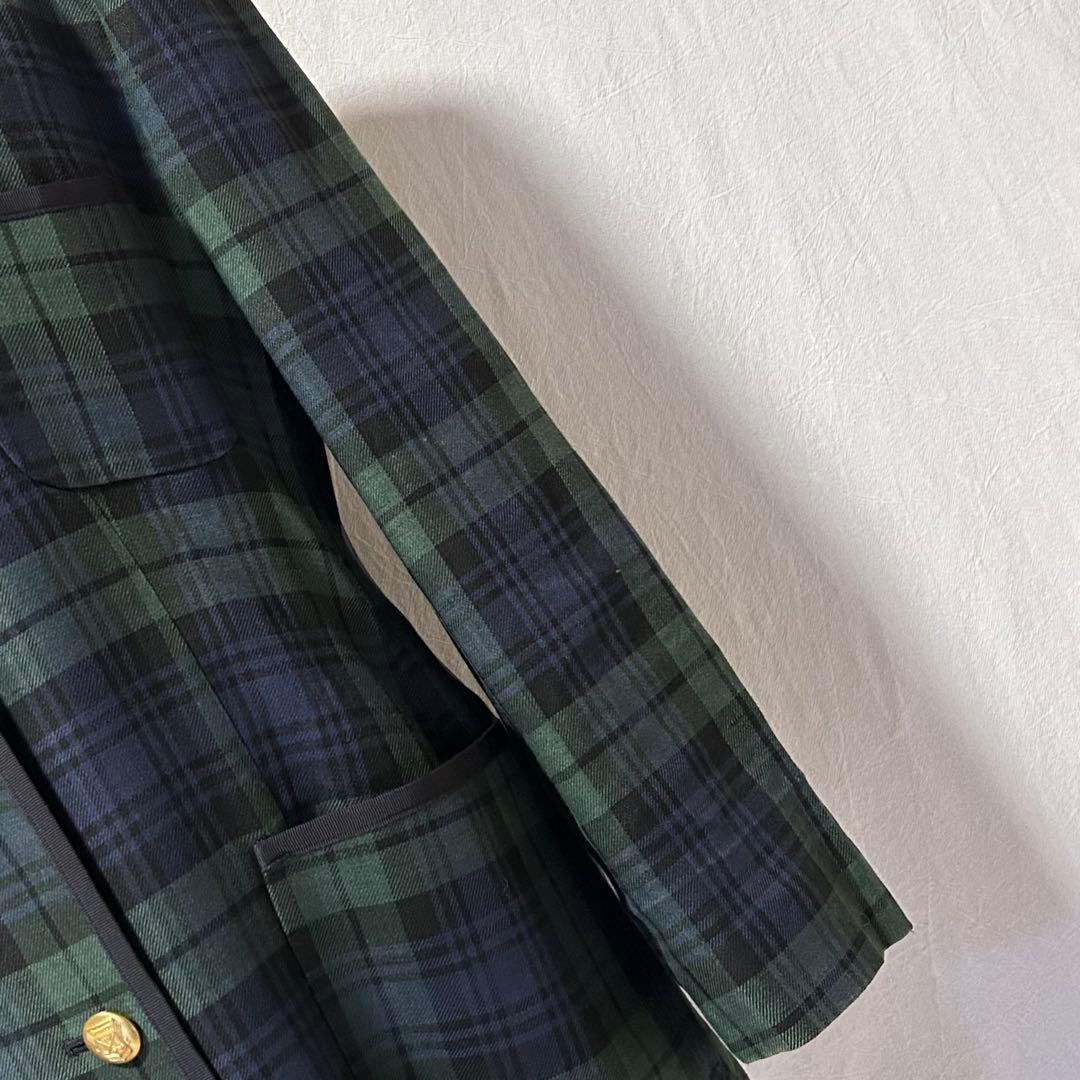 美品 バーバリー テーラードジャケット チェック柄 ジャケット 上着 春服 麻