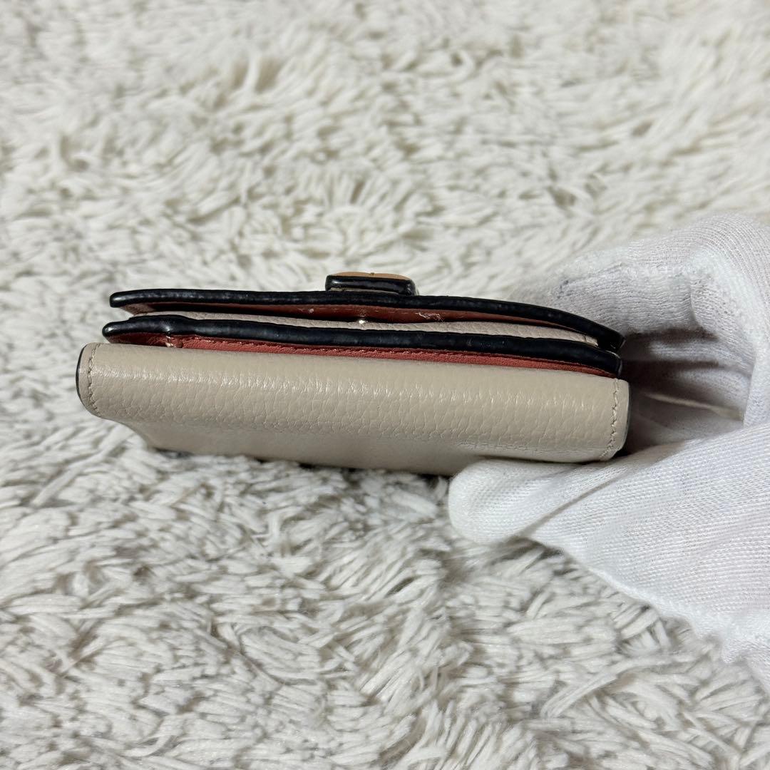 極美品✨LOEWE ロエベ アナグラム トライフォールド レザー　三つ折り財布