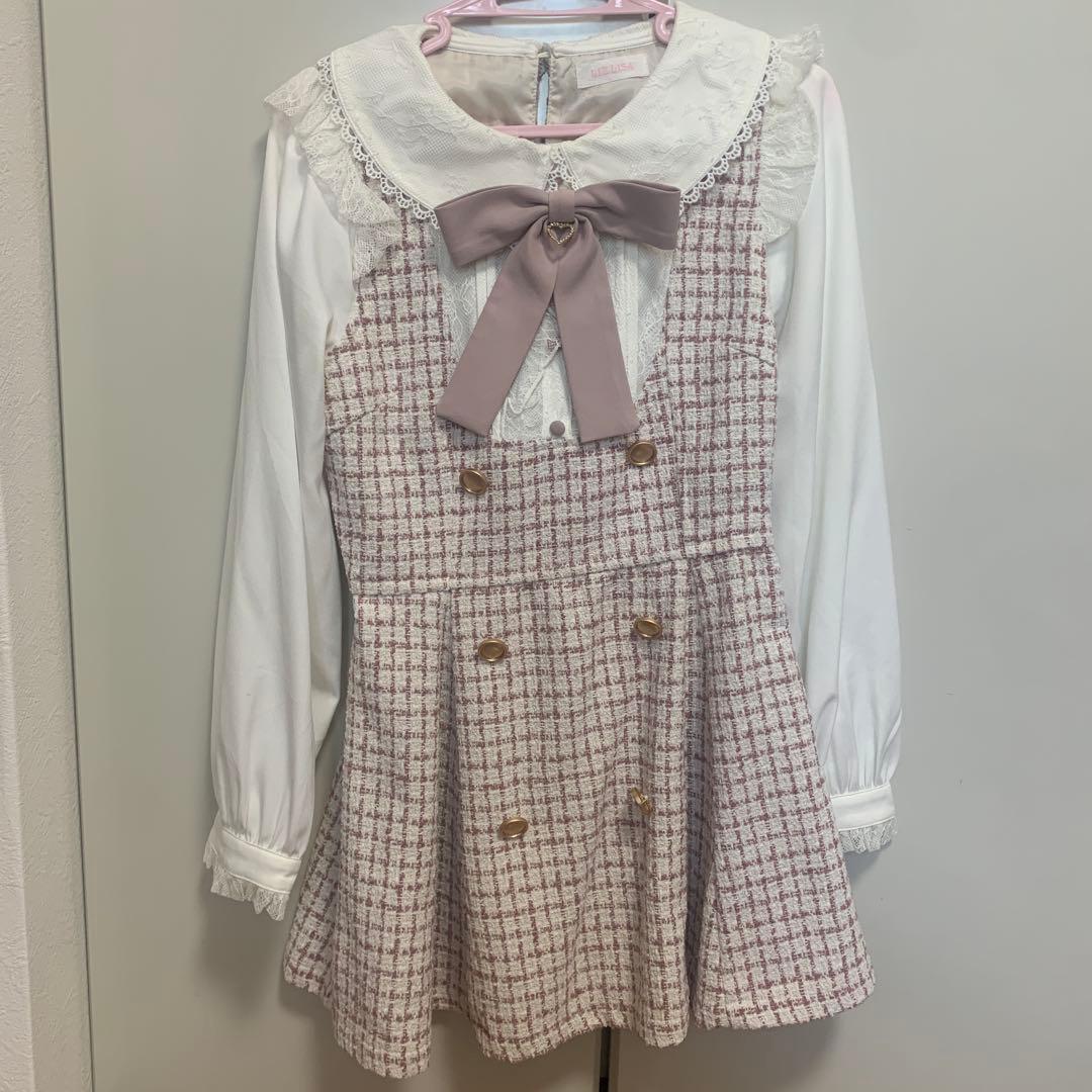 Lizlisa ワンピース ツイードセットアップ