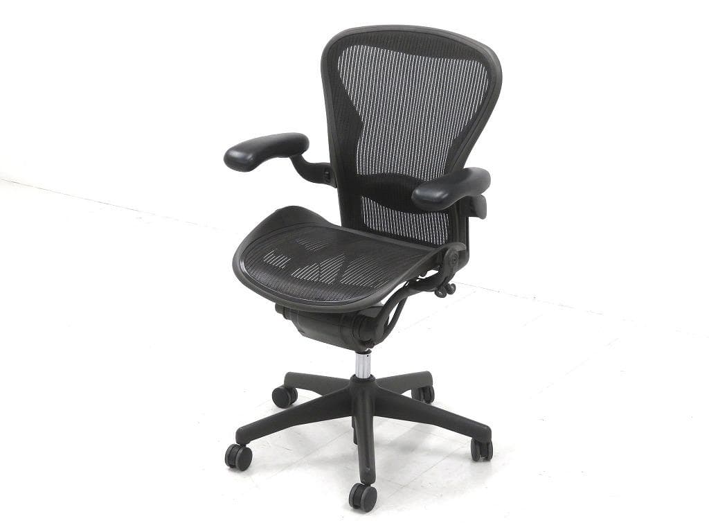 美品　ハーマンミラー　Bサイズ　フル装備　メッシュ　デスクチェア　事務椅子　高級