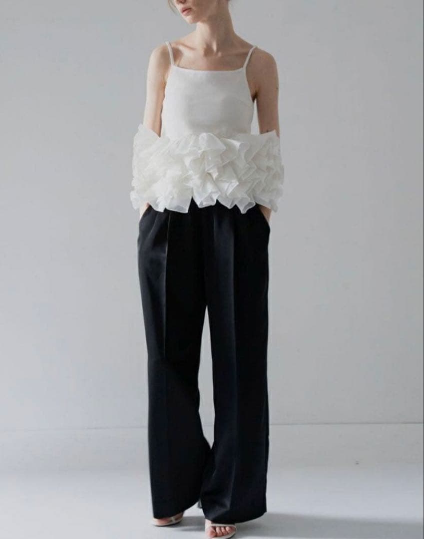 美品MaisondeDolce　blossom cami　キャミソールFホワイト