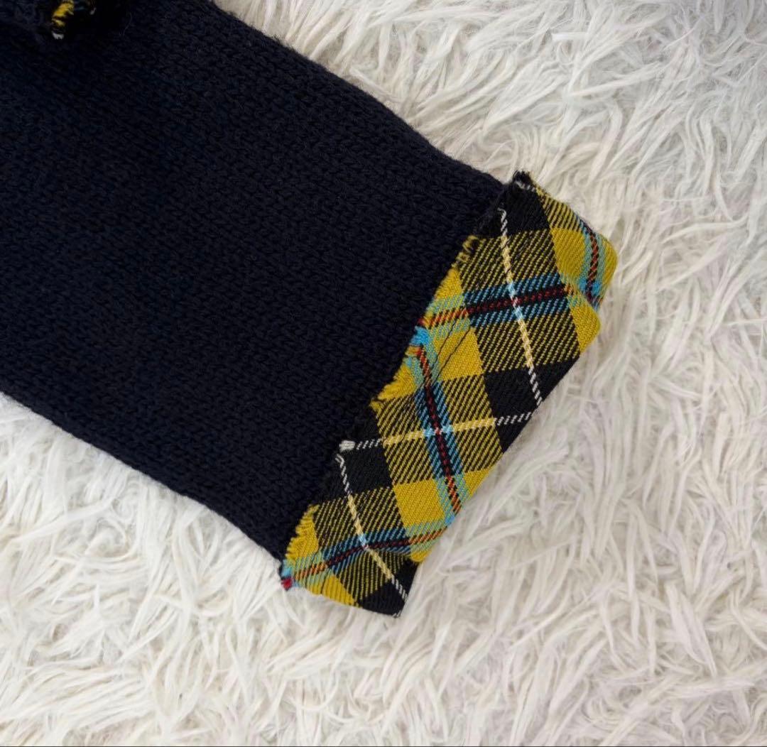 希少/極美品✨コムデギャルソン ニットジャケット カーディガン 裏地 チェック