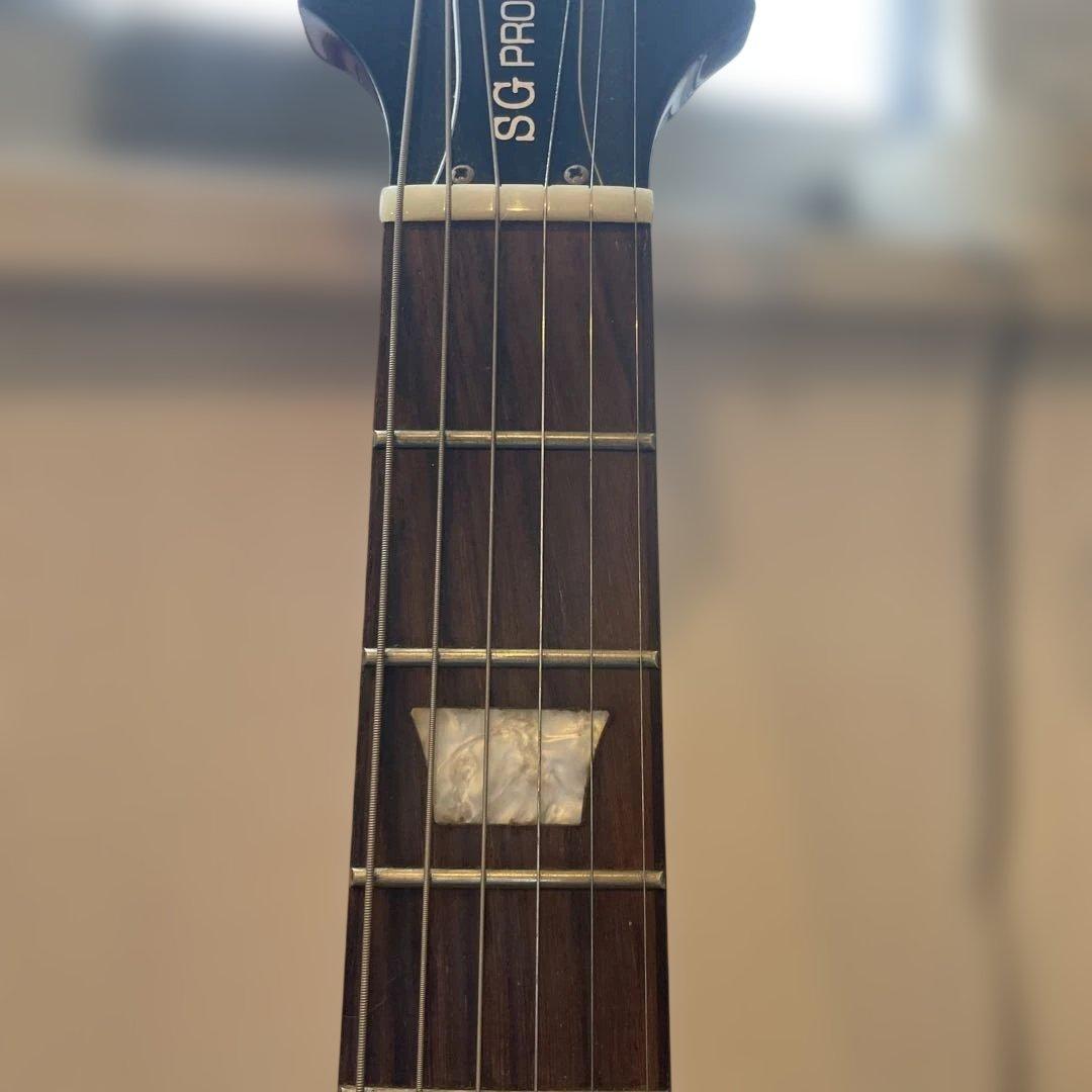 まるエピフォン　SG　G-400 プロ　リアをギブソン、バーストバッカー