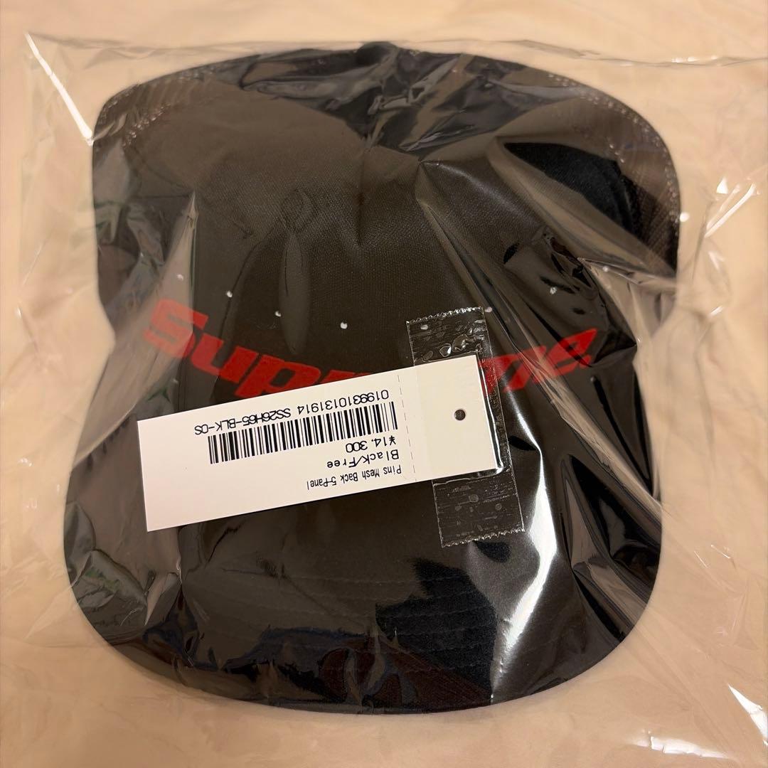帽子 Supreme Pins Mesh Back 5-Panel \"Black\"