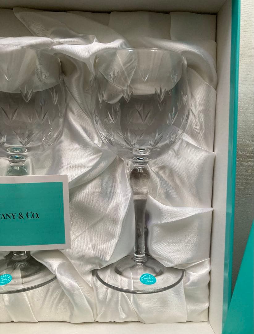 【新品・未使用】ティファニー　TIFFANY & Co ペアワイングラス