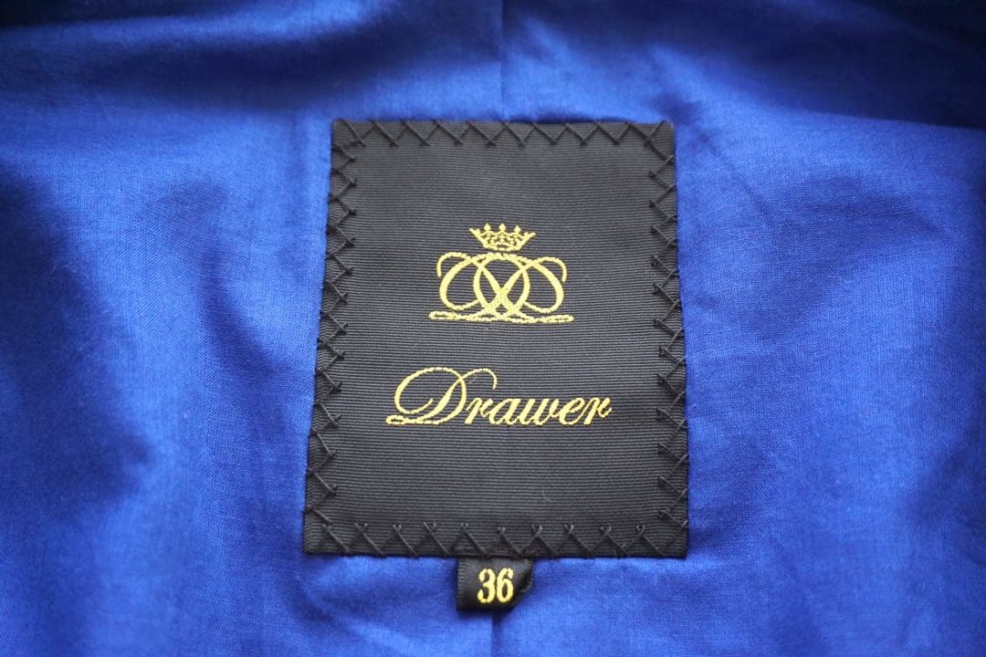 Drawer ドゥロワー コットンシルクテーラードジャケット