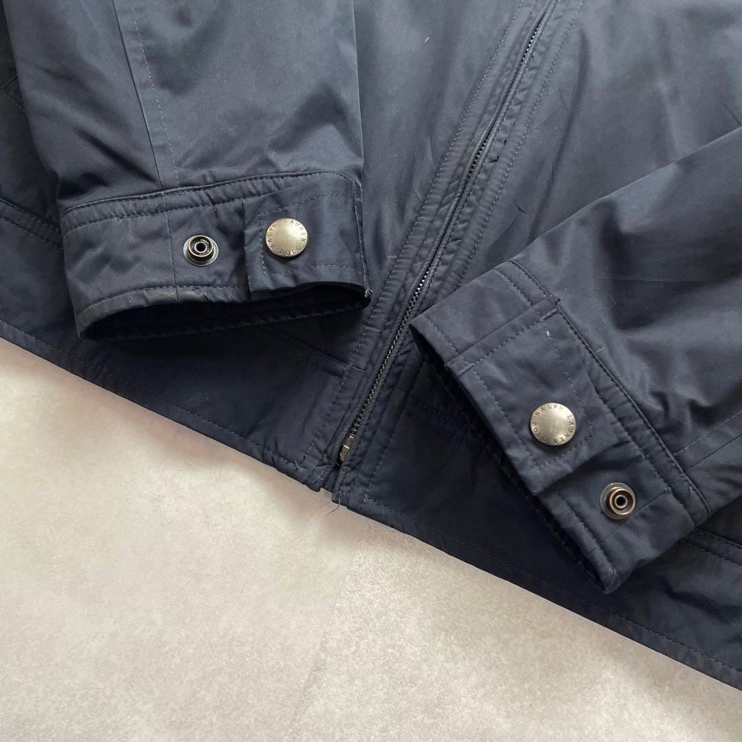 希少✨90s ポロラルフローレン スイングトップ 裏ボア ポニー ネイビー XL