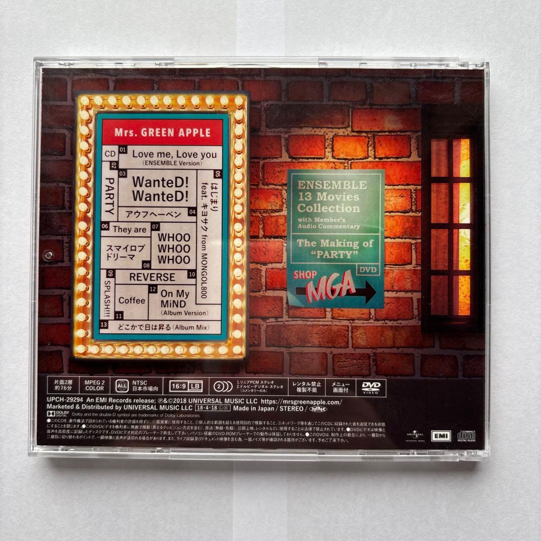 Mrs. GREEN APPLE ENSEMBLE 初回限定盤 CD＋DVD