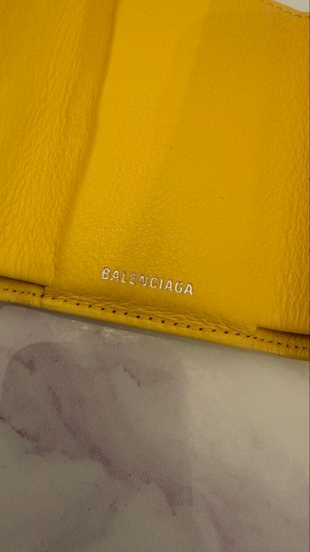h*a様 BALENCIAGA イエロー 三つ折り財布