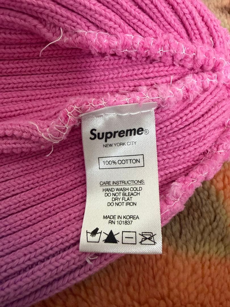 帽子 Supreme Overdyed Beanie Pink Tie Dye