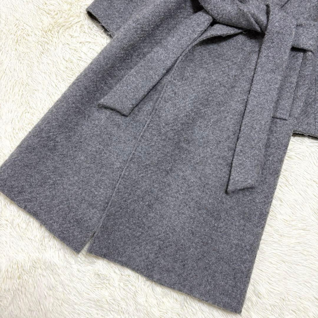 チ*君様 LE CIEL BLEU ルシェルブルー ループラップコート グレー
