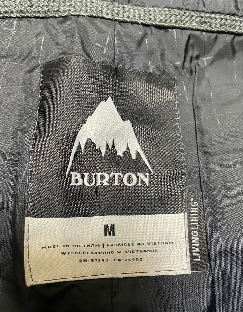 BURTON スノーボードウェア　ビブパンツ　M 黒