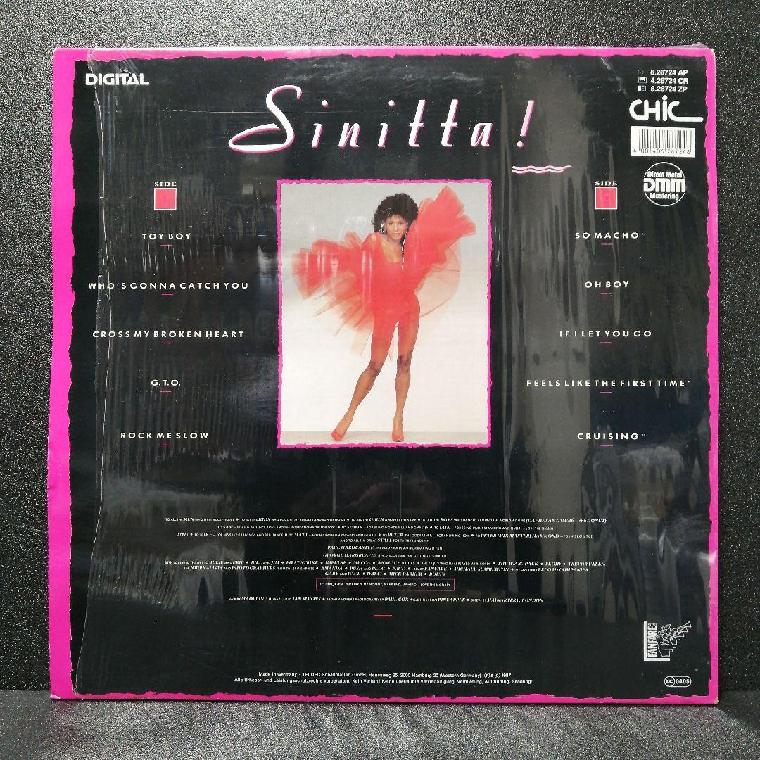 【 極美盤 希少 LP 】SINITTA / SINITTA！