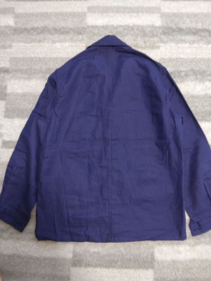 60s　フレンチワークジャケット　デッドストック　コットンツイル　巻き縫い　XL