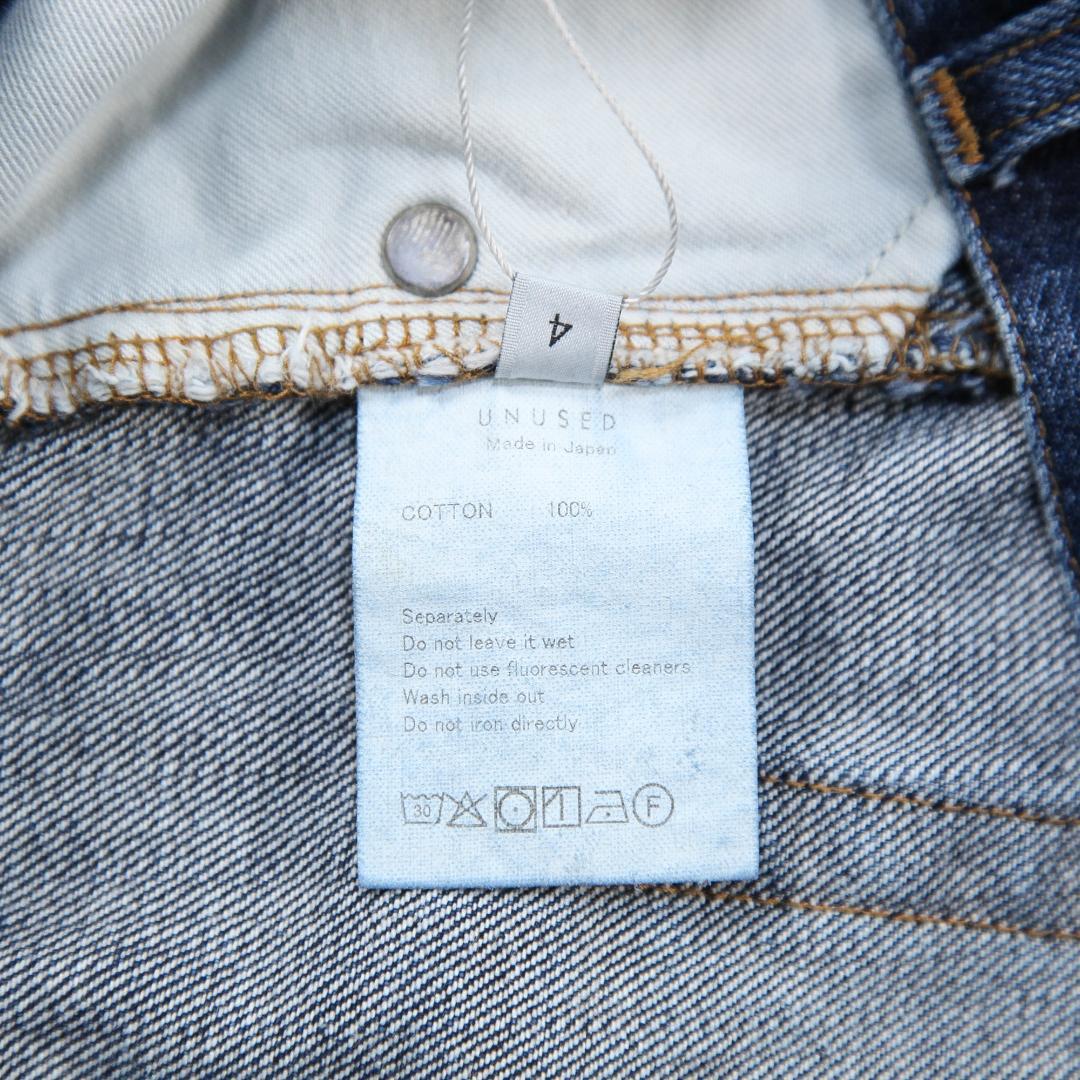 美品 UNUSED 25AW 14oz デニムバギーパンツ UW1180 4