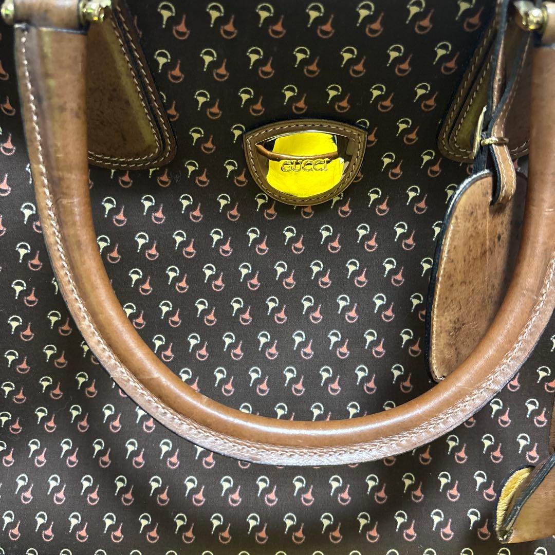 Lion　　美品　本物GUCCI ボストンバッグホースビット