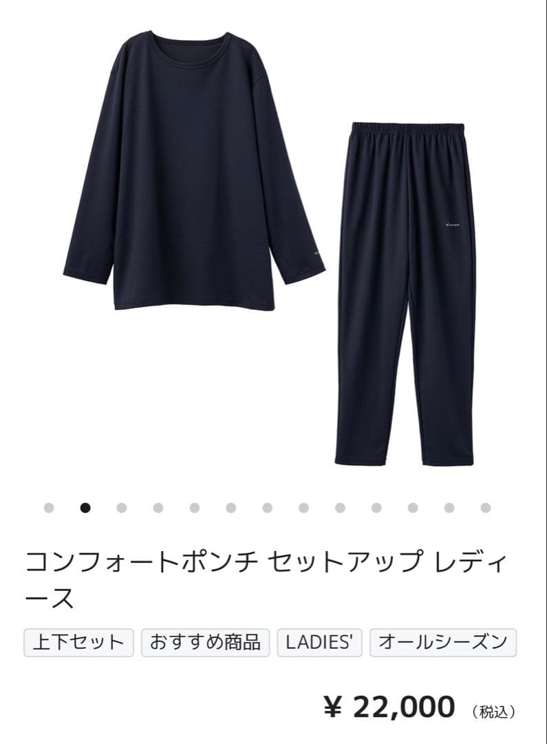 ベネクス コンフォートポンチ セットアップ レディース