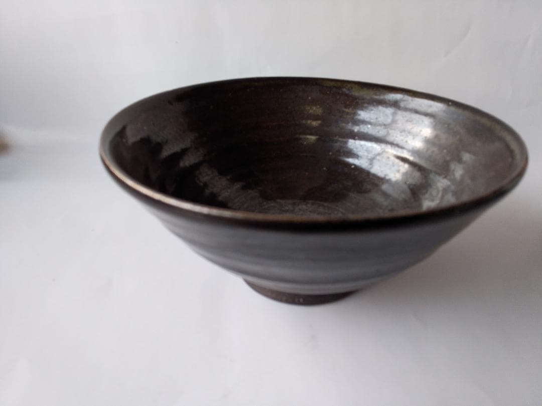 市野陶山 丹波焼 丹波茶碗 茶碗 共布 共箱 茶道具 抹茶碗 美品 です。