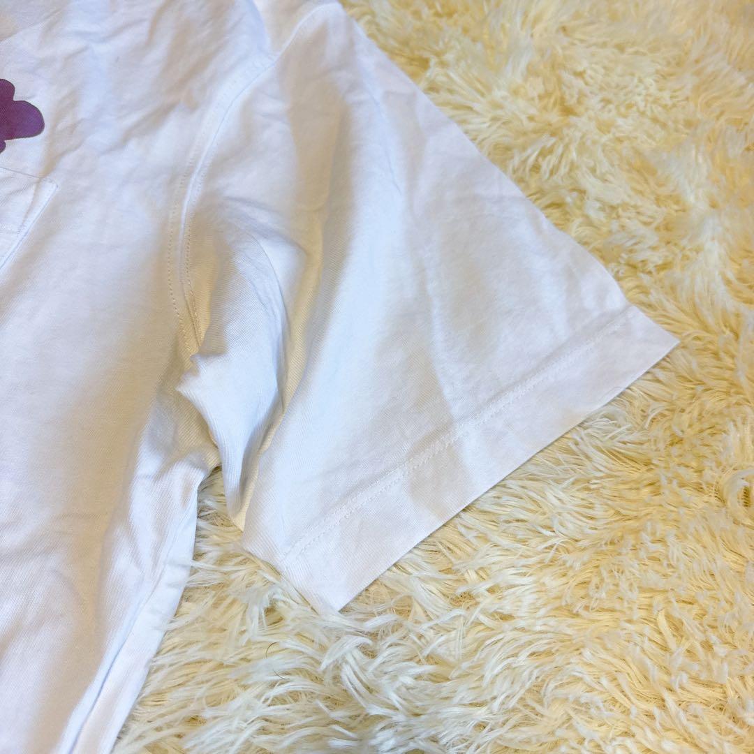 【ラルディーニ】極美品 Tシャツ ホワイト ブートニエール Mサイズ メンズ