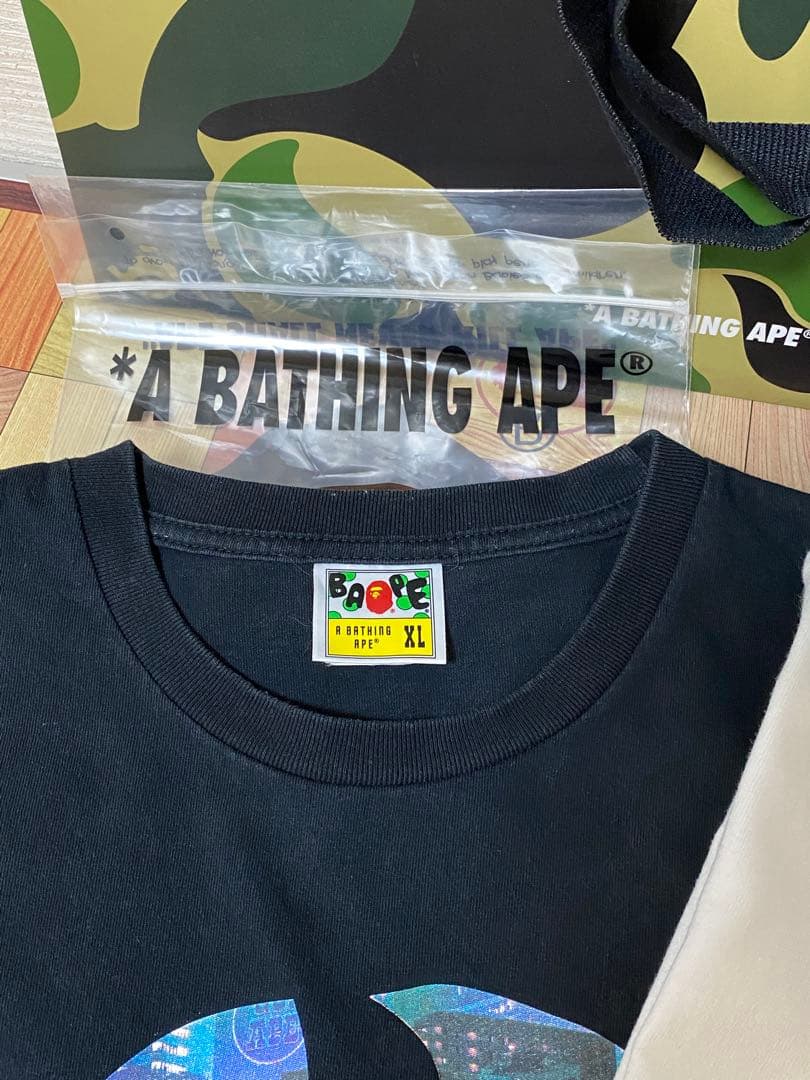 し*か様 A BATHING APE Tシャツ ブラックXL／ホワイトM ２着＋