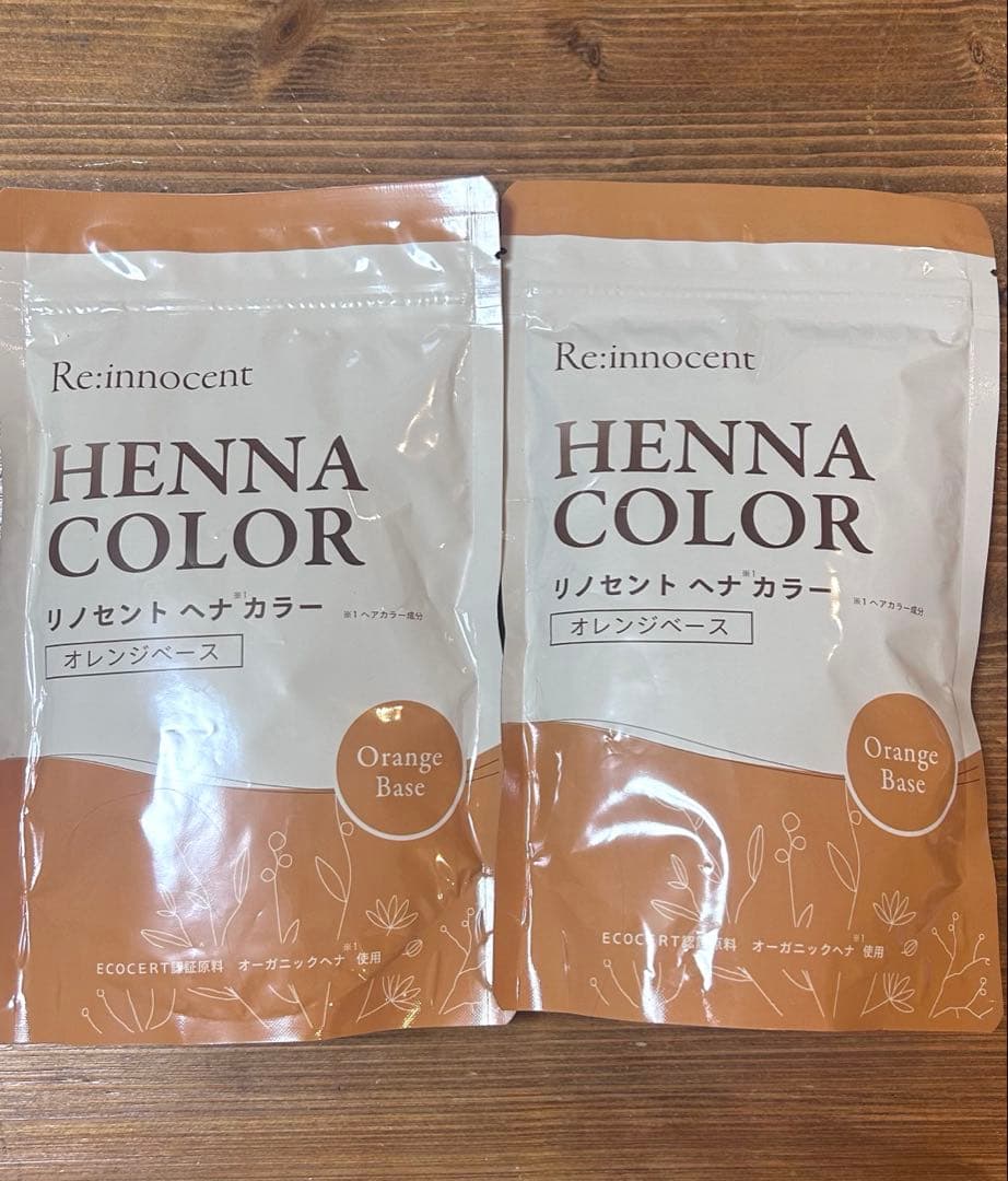 【新品】Re:noccent HENNACOLORオレンジベース×2ブラウン×4