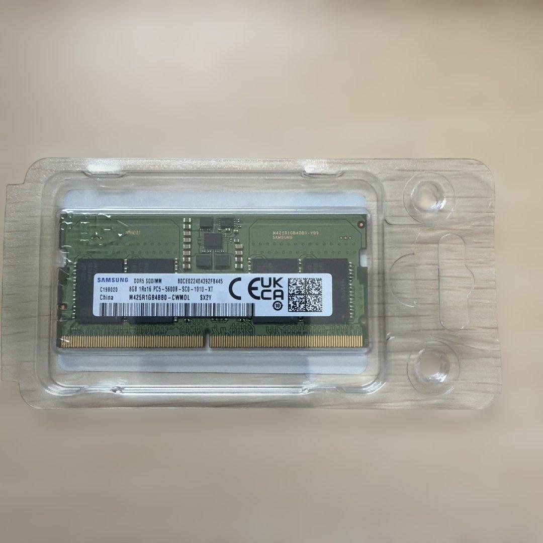 メモリー SAMSUNG DDR5 SO-DIMM 8GB PC5-5000