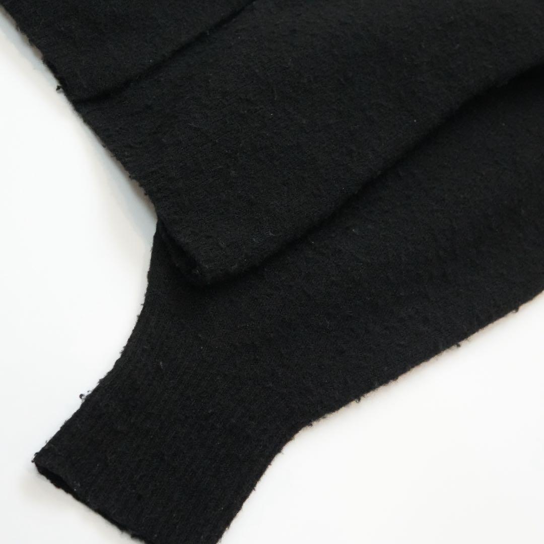 トップス acka. lace collar knit cardigan black