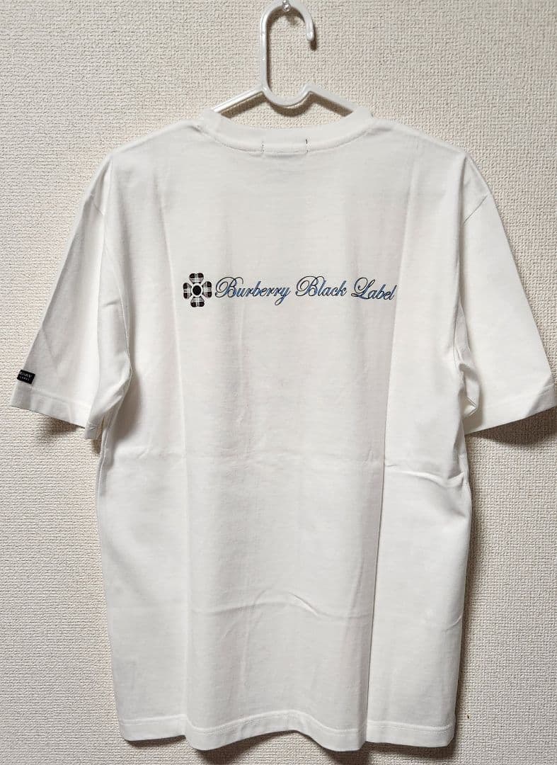 ☆新品 BURBERRY BLACK LABEL ロゴプリント Tシャツ L