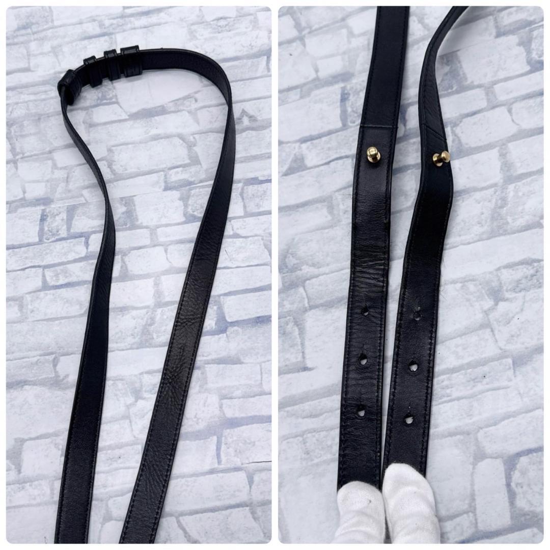SAINT LAURENT ブラック ボストンバッグ 2way ショルダーベルト