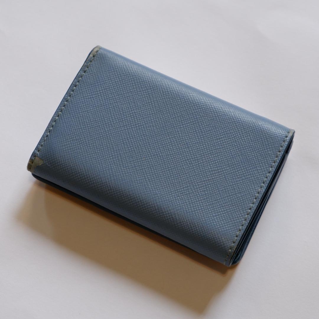MARNI サフィアーノレザー 三つ折り財布 ベージュ イエロー