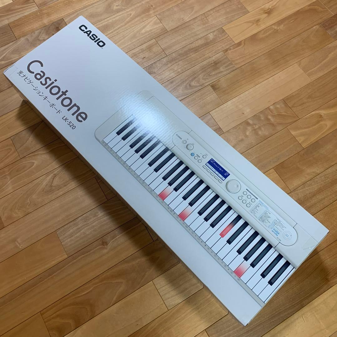 極美品★CASIO Casiotone 光ナビゲーション23年製　LK-520