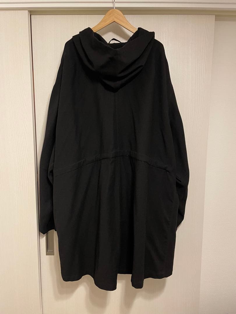 ANN DEMEULEMEESTER カシミヤ混ウールモッズコート ブラックS