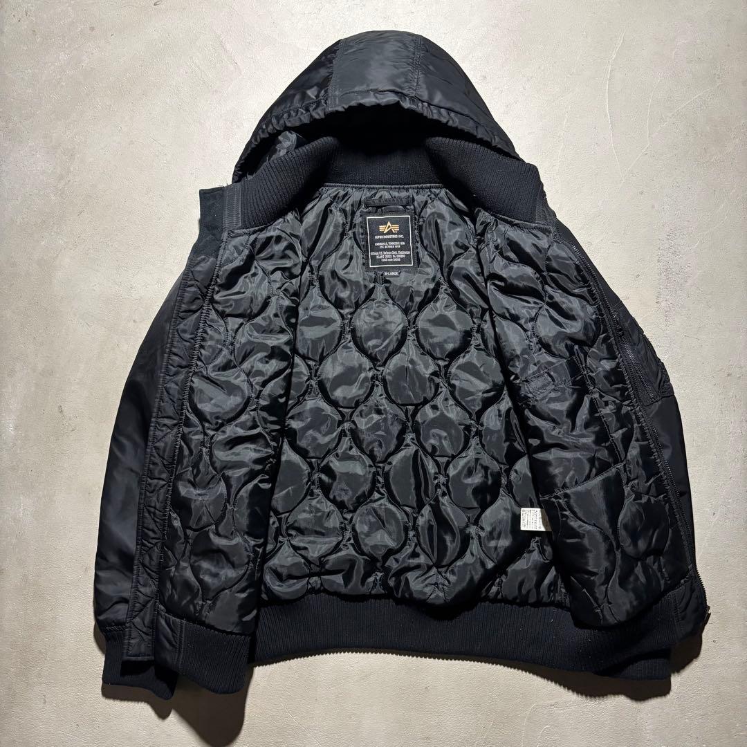 ALPHA INDUSTRIES フーデッド フライトジャケット