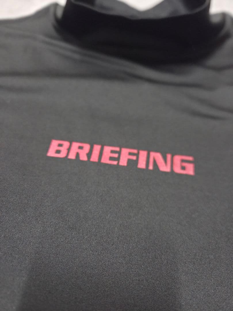 BRIEFING ブラック モックネック【M】