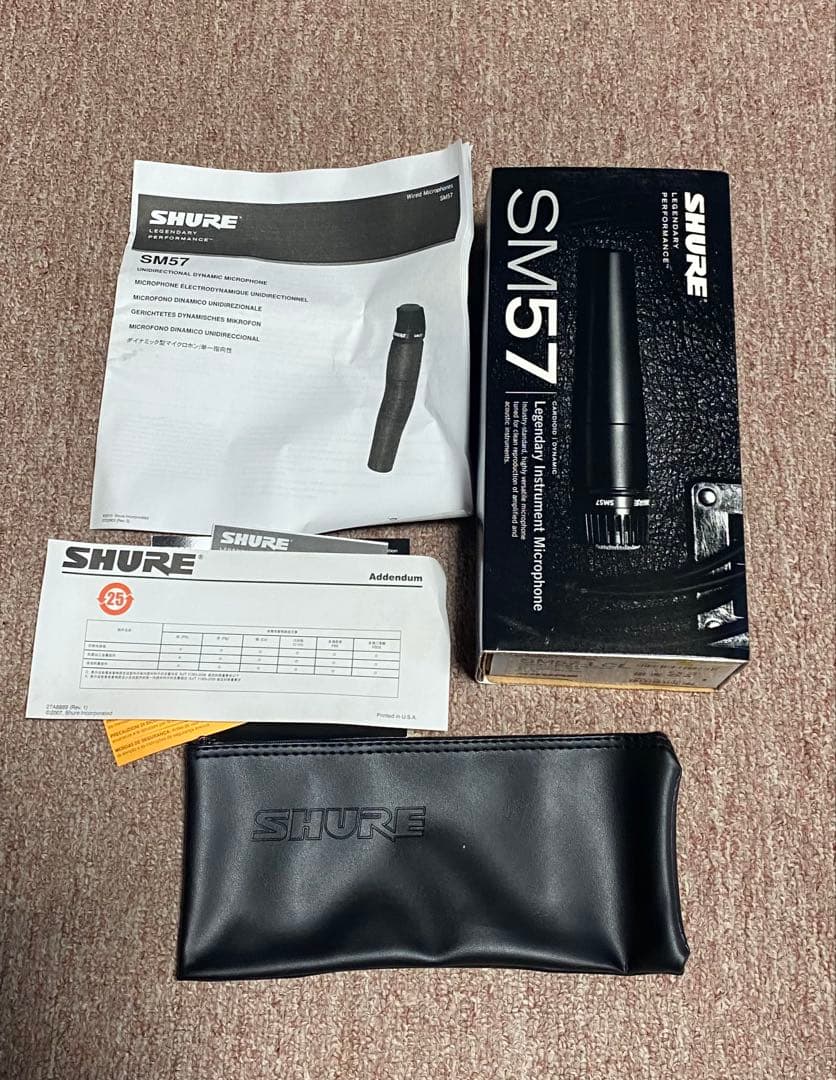 配信機器・PA機器・レコーディング機器 SHURE SM-57