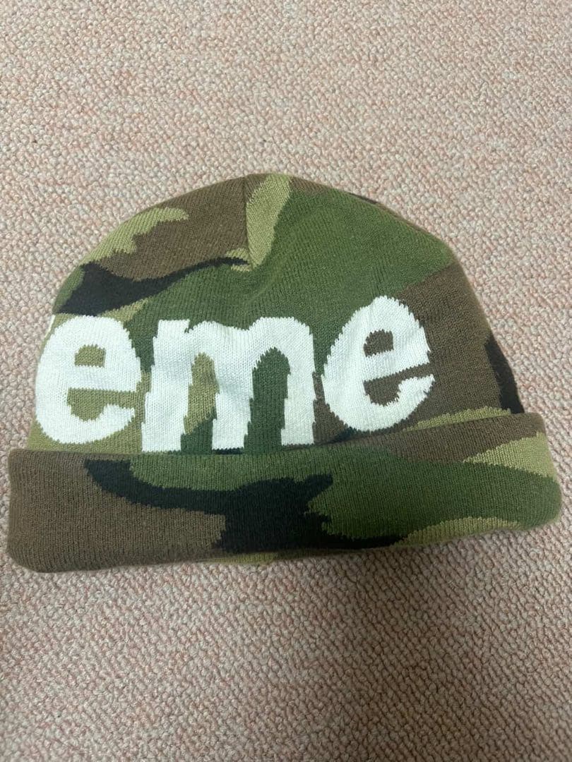 Supreme 迷彩 ニット帽 (値下げ可能)
