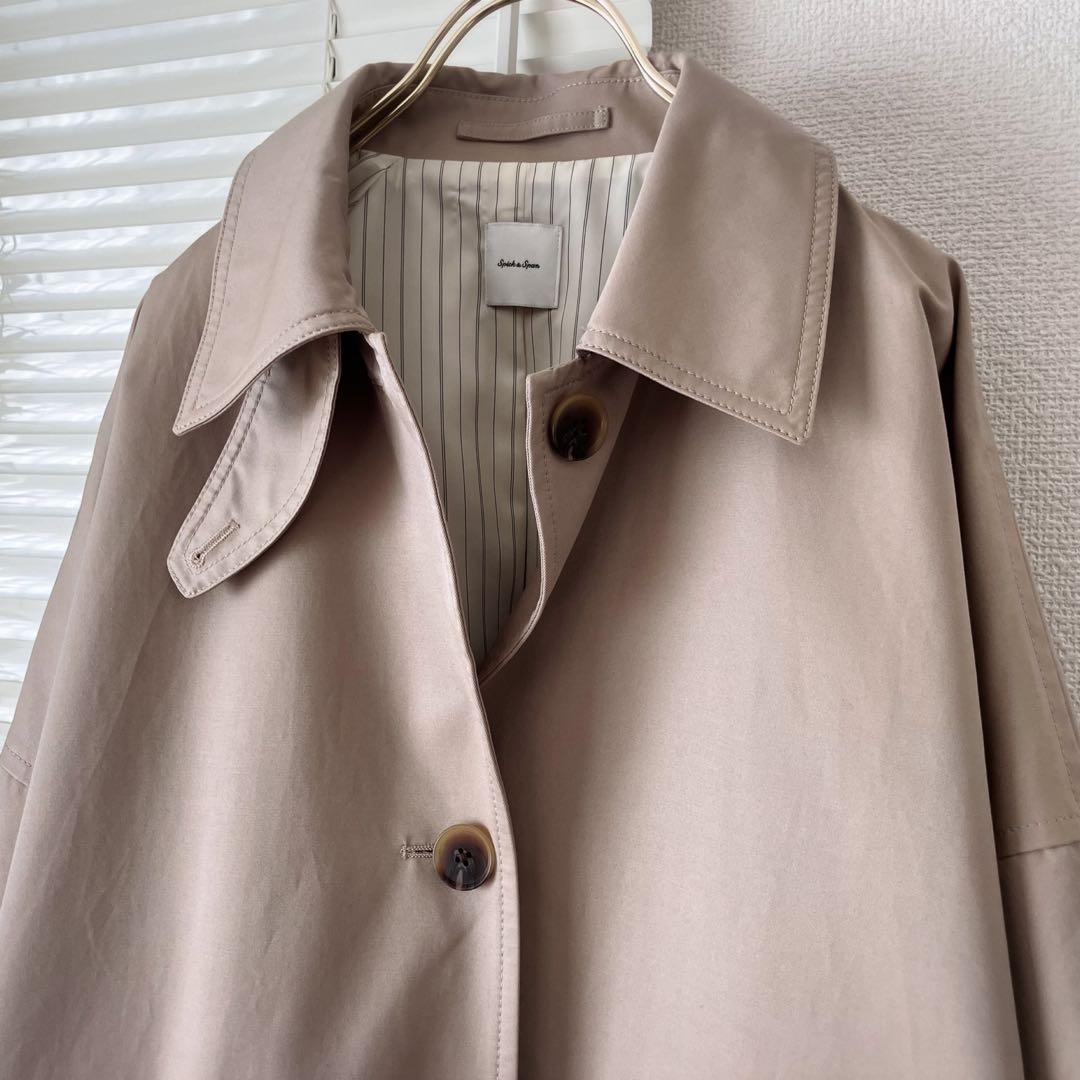 【2025SS】Spick & Span T/Cギャバステンカラーハーフコート