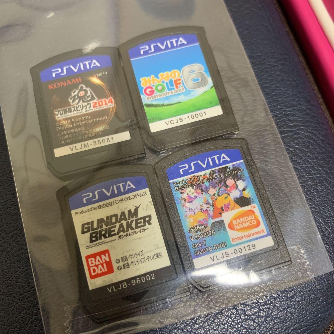 PSvita 2台 32GBメモリーカード ケース2つ ソフト4つ