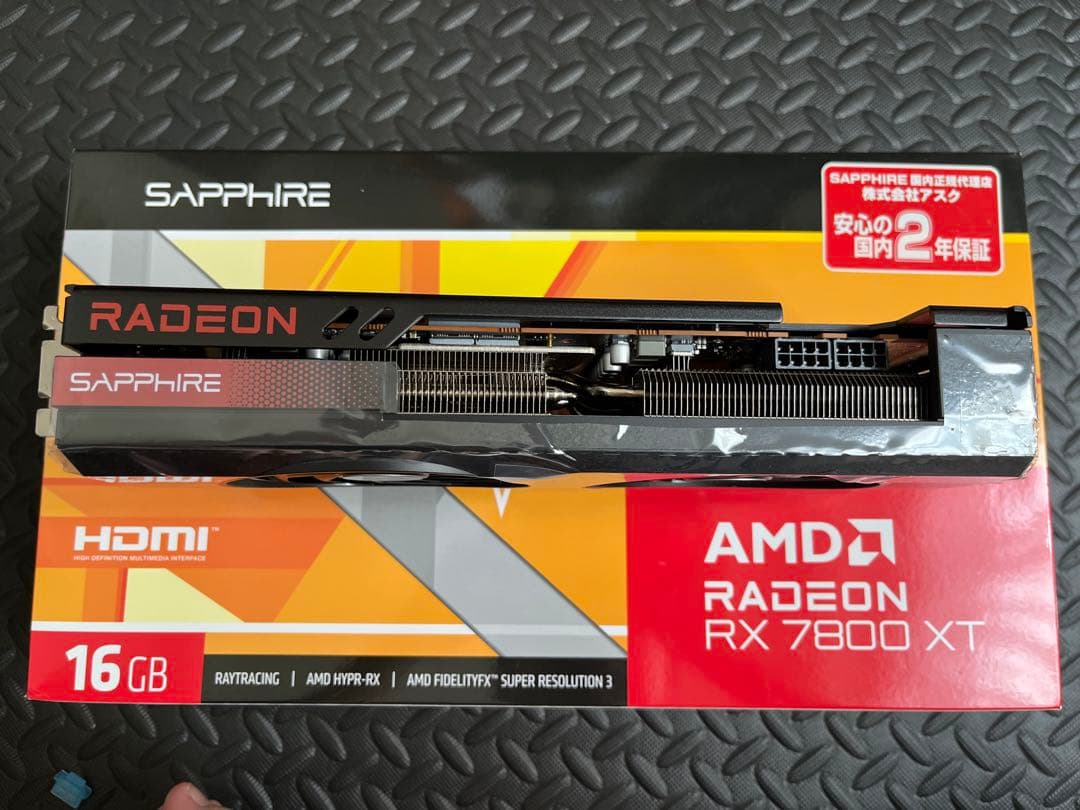 グラフィックボード・グラボ・ビデオカード Radeon RX 7800 XT 16GB Sapphire