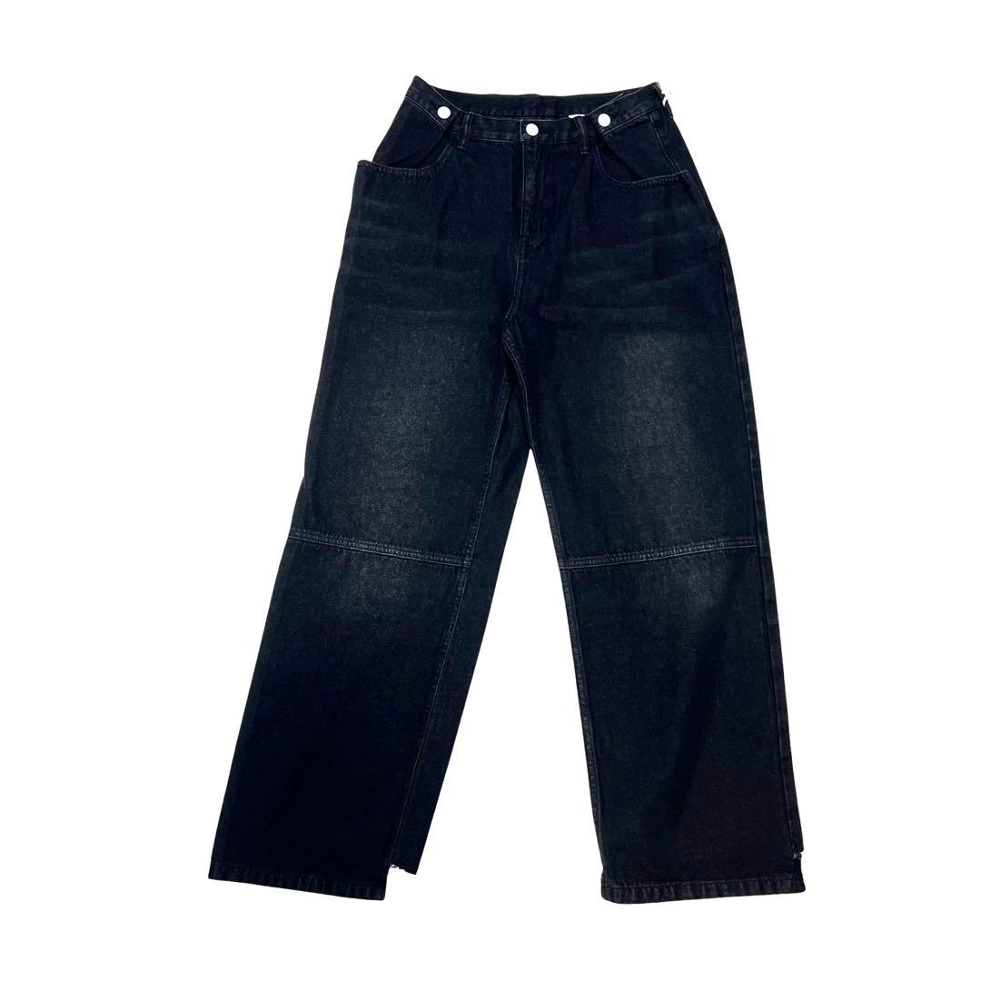 新品タグ付き⭐︎YENN(イェン) タックベルト デザイン パンツ　BLACK 黒