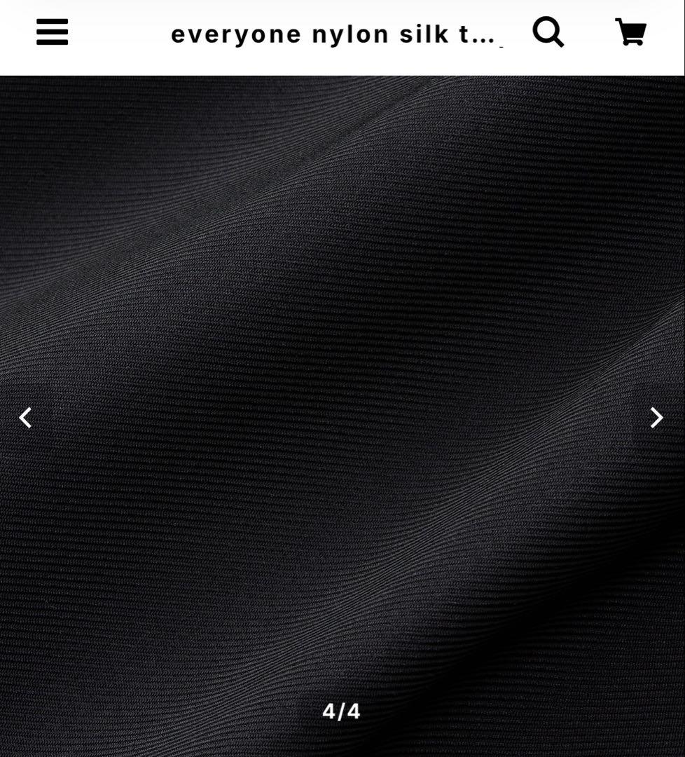 新品 everyone nylon silk twill easy slacks